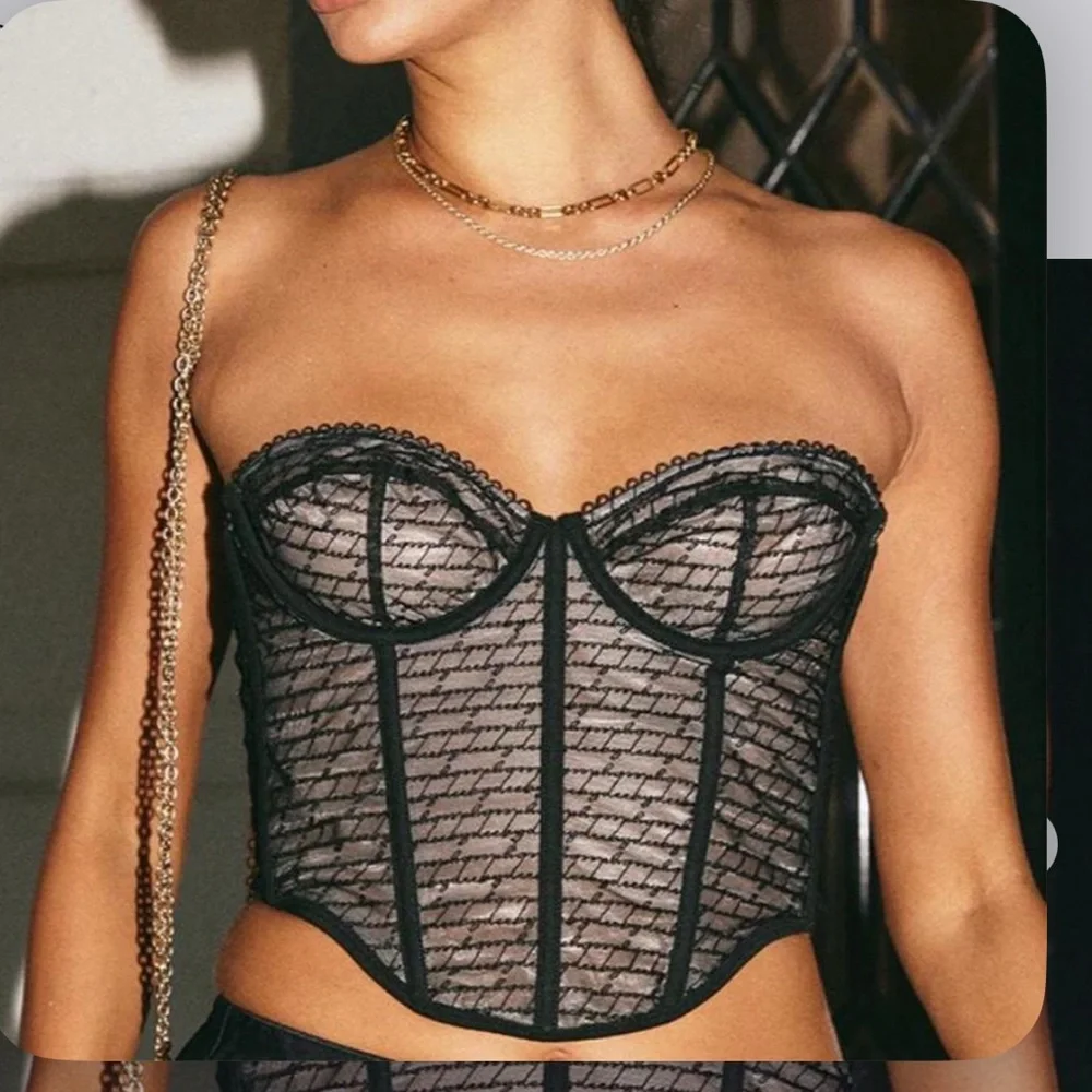 Bydee $119 Naomi Black Lace Corset Medium Convertible Straps Strapless Women’s - Picture 4 of 11